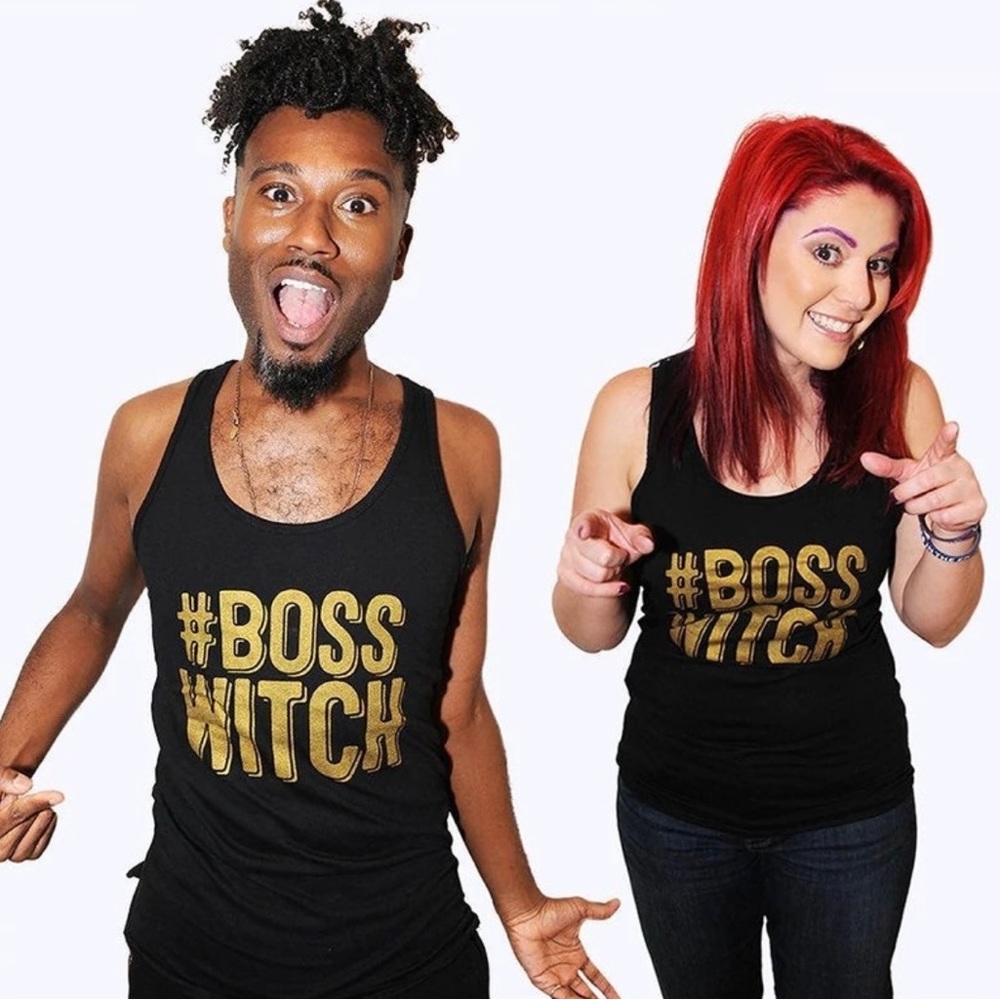 NWOT #BossWitch Tank Top by The Colorful Geek Whimsigoth Witchy Goth Alt